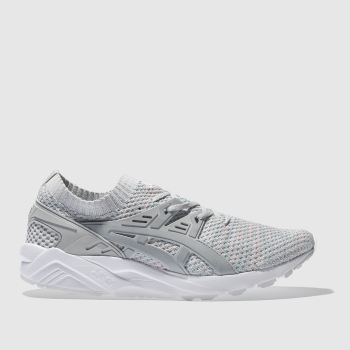 ASICS GREY GEL-KAYANO KNIT TRAINERS ASICS GREY GEL-KAYANO KNIT TRAINERS