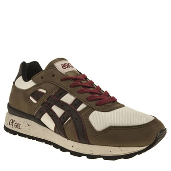 mens asics khaki gt-ii trainers mens asics khaki gt-ii trainers