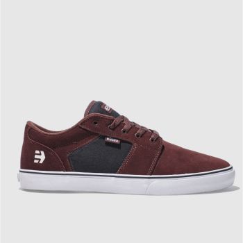 ETNIES BURGUNDY BARGE LS TRAINERS ETNIES BURGUNDY BARGE LS TRAINERS
