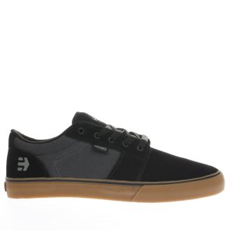 ETNIES BLACK BARGE LS TRAINERS ETNIES BLACK BARGE LS TRAINERS