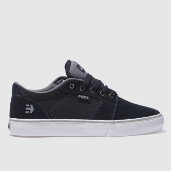 ETNIES NAVY & GREY BARGE LS TRAINERS ETNIES NAVY & GREY BARGE LS TRAINERS