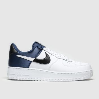 nike white & navy air force 1 07 lv8 trainers nike white & navy air force 1 07 lv8 trainers