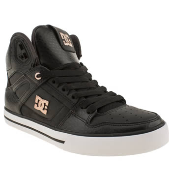 mens dc shoes black spartan hi trainers mens dc shoes black spartan hi trainers