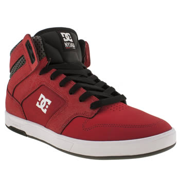 mens dc shoes red nyjah hi trainers mens dc shoes red nyjah hi trainers