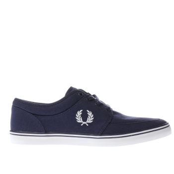 FRED PERRY NAVY & WHITE STRATFORD TRAINERS FRED PERRY NAVY & WHITE STRATFORD TRAINERS