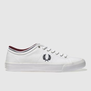 FRED PERRY WHITE KENDRICK TIPP TRAINERS FRED PERRY WHITE KENDRICK TIPP TRAINERS