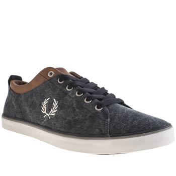 mens fred perry navy hallam trainers mens fred perry navy hallam trainers