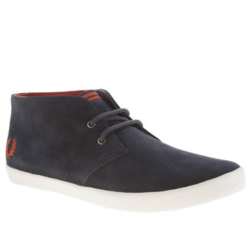 mens fred perry navy byron mid suede trainers mens fred perry navy byron mid suede trainers