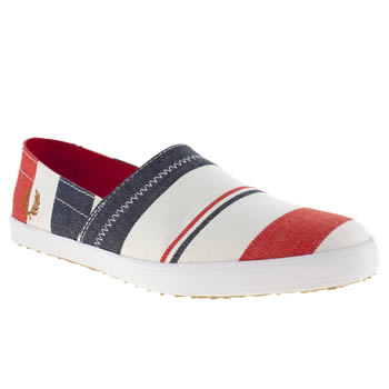 mens fred perry white & red kingston stamp down trainers mens fred perry white & red kingston stamp down trainers