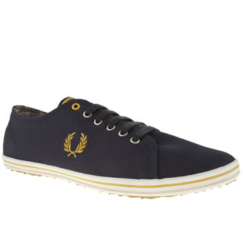 mens fred perry navy & gold kingston trainers mens fred perry navy & gold kingston trainers