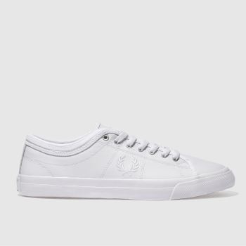 FRED PERRY WHITE KENDRICK TIPP LEATHER TRAINERS FRED PERRY WHITE KENDRICK TIPP LEATHER TRAINERS