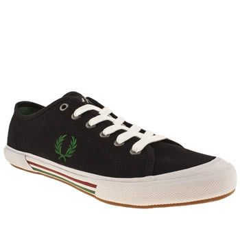 mens fred perry black & green vintage tennis trainers mens fred perry black & green vintage tennis trainers