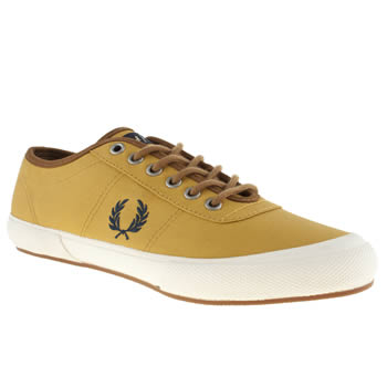 mens fred perry yellow woodford twill trainers mens fred perry yellow woodford twill trainers