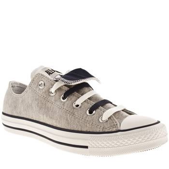 mens converse grey & navy all star double tongue trainers mens converse grey & navy all star double tongue trainers