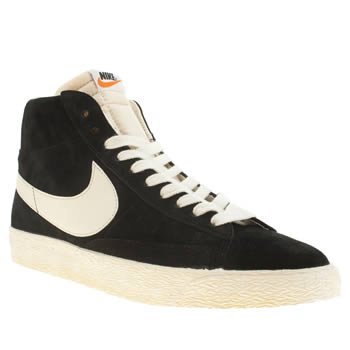 mens nike black & white blazer high suede vintage trainers mens nike black & white blazer high suede vintage trainers