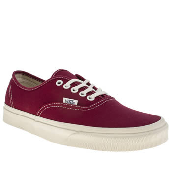 mens vans burgundy authentic trainers mens vans burgundy authentic trainers