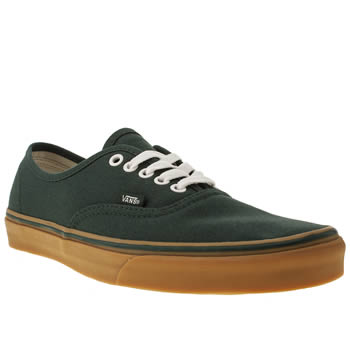 mens vans dark green authentic trainers mens vans dark green authentic trainers
