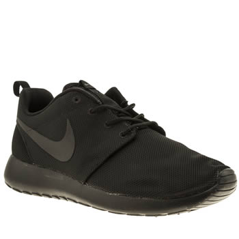 mens nike black roshe run trainers mens nike black roshe run trainers
