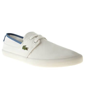 mens lacoste white & blue marice lace trainers mens lacoste white & blue marice lace trainers