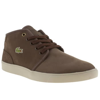 mens lacoste dark brown benoit pwt trainers mens lacoste dark brown benoit pwt trainers