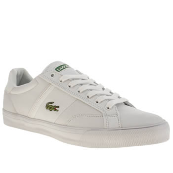 mens lacoste white fairlead trainers mens lacoste white fairlead trainers