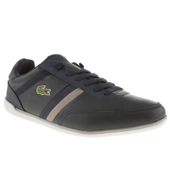 mens lacoste navy & grey giron ava trainers mens lacoste navy & grey giron ava trainers