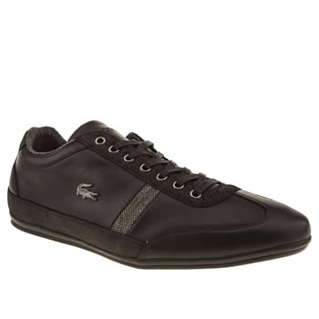 mens lacoste black misano 25 trainers mens lacoste black misano 25 trainers