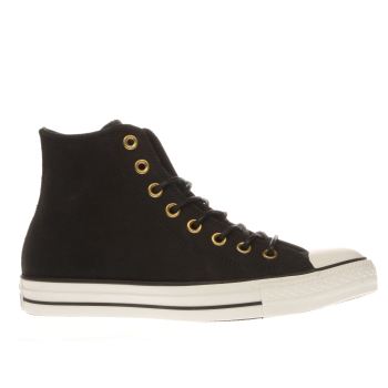 CONVERSE BLACK ALL STAR HI LEATHER CORDUROY TRAINERS CONVERSE BLACK ALL STAR HI LEATHER CORDUROY TRAINERS