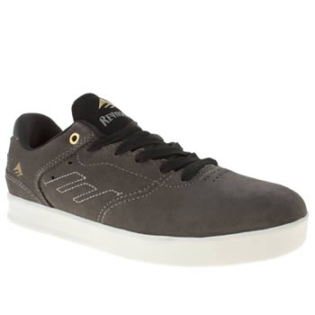 mens emerica grey & black the reynolds low trainers mens emerica grey & black the reynolds low trainers