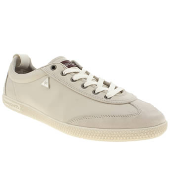 mens le coq sportif light grey provencale leather trainers mens le coq sportif light grey provencale leather trainers