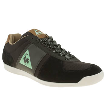 mens le coq sportif black & brown tourmalet trainers mens le coq sportif black & brown tourmalet trainers