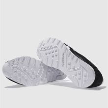 reebok classic nylon trainers in black and white