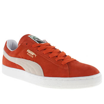 mens puma orange suede classic trainers mens puma orange suede classic trainers