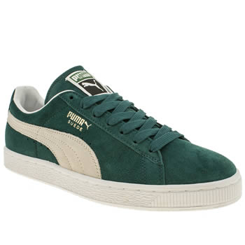 mens puma dark green suede classic trainers mens puma dark green suede classic trainers