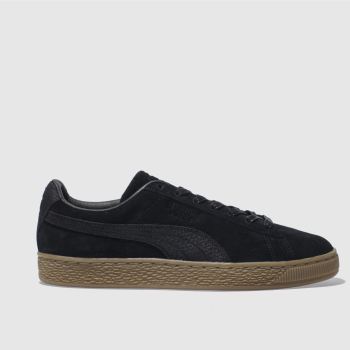 PUMA BLACK SUEDE CLASSIC TRAINERS PUMA BLACK SUEDE CLASSIC TRAINERS