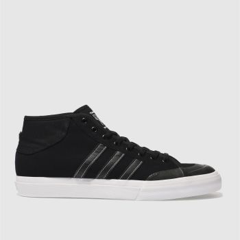ADIDAS BLACK MATCHCOURT MID TRAINERS ADIDAS BLACK MATCHCOURT MID TRAINERS