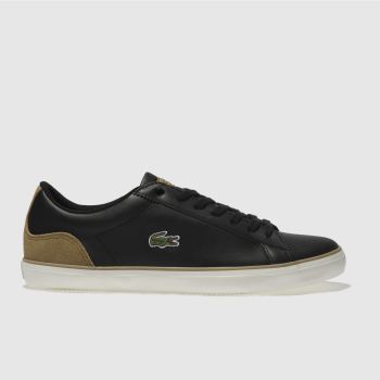 LACOSTE BLACK LEROND TRAINERS LACOSTE BLACK LEROND TRAINERS