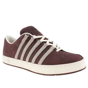 mens k-swiss burgundy the classic ii trainers mens k-swiss burgundy the classic ii trainers