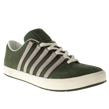 mens k-swiss dark green the classic ii trainers mens k-swiss dark green the classic ii trainers