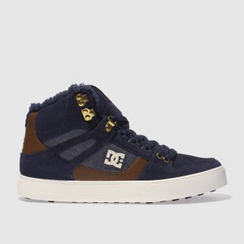 DC SHOES NAVY SPARTAN HI WC WNT TRAINERS DC SHOES NAVY SPARTAN HI WC WNT TRAINERS