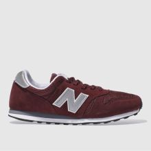 New Balance Burgundy 373 Mens Trainers