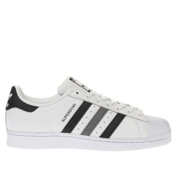 ADIDAS WHITE & BLACK SUPERSTAR TRAINERS ADIDAS WHITE & BLACK SUPERSTAR TRAINERS