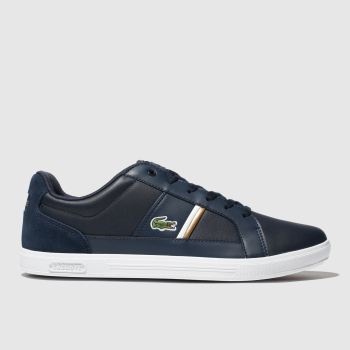 lacoste navy & white europa trainers lacoste navy & white europa trainers