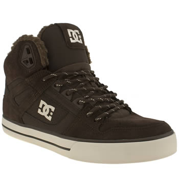 mens dc shoes brown spartan high wc trainers mens dc shoes brown spartan high wc trainers