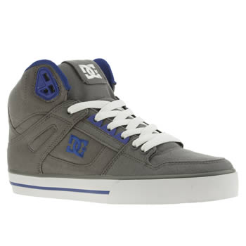 mens dc shoes grey spartan high tx trainers mens dc shoes grey spartan high tx trainers