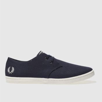 FRED PERRY NAVY BYRON LOW TWILL TRAINERS FRED PERRY NAVY BYRON LOW TWILL TRAINERS