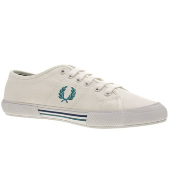 mens fred perry white & pl blue vintage tennis cnvs trainers mens fred perry white & pl blue vintage tennis cnvs trainers