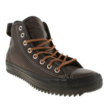 mens converse dark brown hollis hi trainers mens converse dark brown hollis hi trainers
