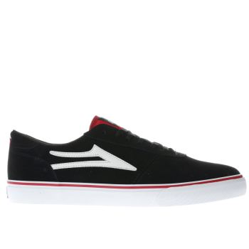 mens lakai black & white manchester trainers mens lakai black & white manchester trainers