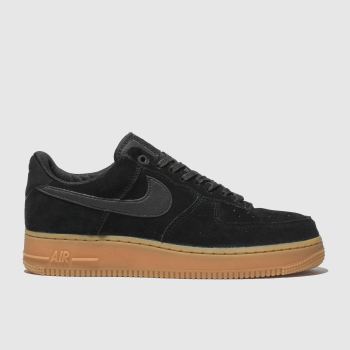 NIKE BLACK AIR FORCE 1 TRAINERS NIKE BLACK AIR FORCE 1 TRAINERS